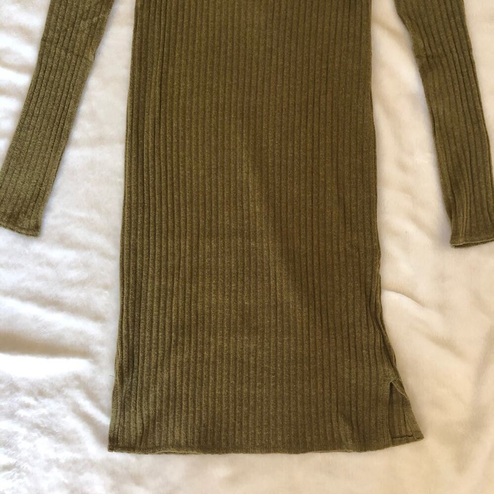 Aritzia Wilfred Free Mariel Ribbed Mock Neck Dress - Picture 4 of 6